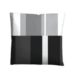 Castell Polycotton Renforce Bettwäsche Streifen schwarz, 1x 135x200 cm + 1x 80x80 cm