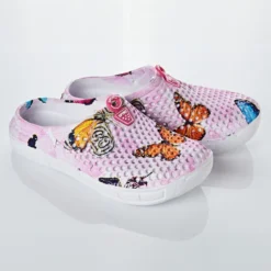 Clog „Schmetterlinge” rosa