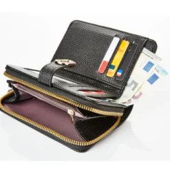 Damenbörse kompakt "Ella" RFID schwarz