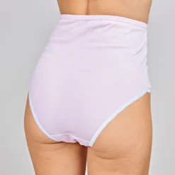 Damen-Schlüpfer weiß/rosa/Blümchen, 4er-Set