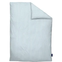 Daniel Hechter Satin Bettwäsche taubenblau, 1x 155x220 cm + 1x 80x80 cm