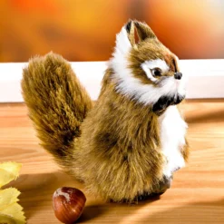 Deko Eichhörnchen mit Kunstfell "Flip" 11 cm