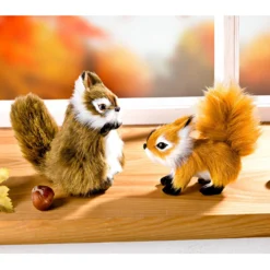Deko Eichhörnchen mit Kunstfell "Flip" 11 cm