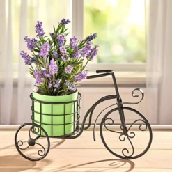Deko-Fahrrad mit Blumenständer im Vintage-Stil Eldo