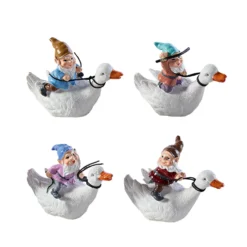 Dekofiguren Gartenzwerge "Enten-Rennen" 4er-Set Gainsborough