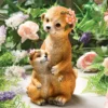 Dekofigur Erdmännchen-Mutter mit Baby