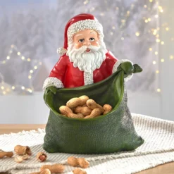 Dekofigur Nikolaus mit Sack zum Befüllen