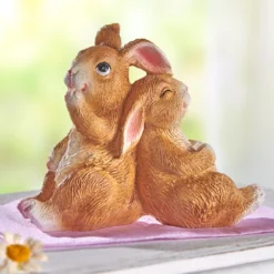 Dekofigur Osterdeko Hasenpaar Eldo