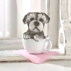 Dekogeschenk "Hund in Teetasse" Eldo