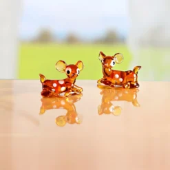 Deko Glasfigur "Rehkitz" sitzend