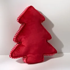 Deko-Kissen in Tannenbaumform rot Eldo