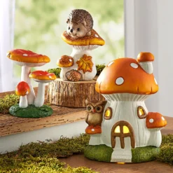 Deko-Pilz mit Igel Eldo