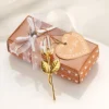 Deko-Rose transparent in Geschenkbox