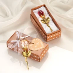 Deko-Rose transparent in Geschenkbox