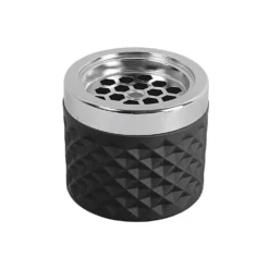 Design-Aschenbecher schwarz-silber APS
