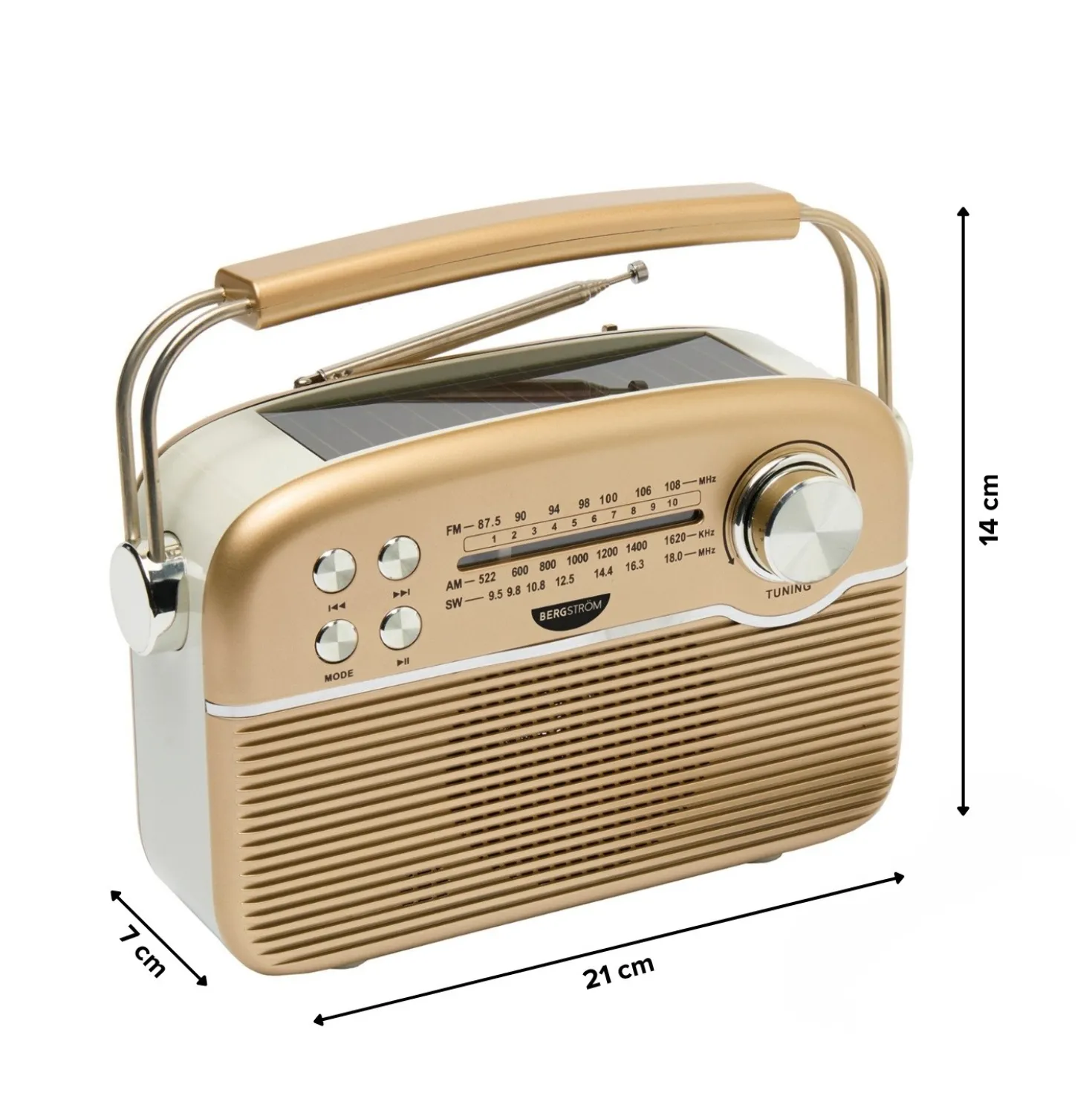 Design Solar Radio mit Bluetooth Bergström