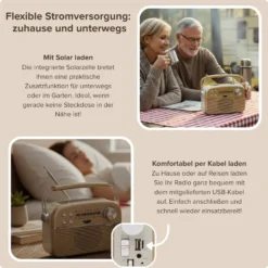 Design Solar Radio mit Bluetooth Bergström