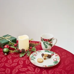 Desserteller Tannenzweig