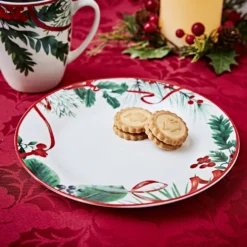 Desserteller Tannenzweig