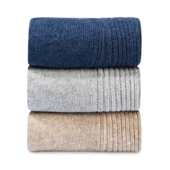 Diabetiker-Socken marine/hellgrau/beige, 3 Paar