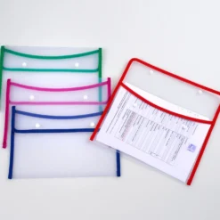 Dokumentenmappen A4, Kunststoff, 4er-Set