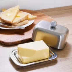 Doppelwandige Butterdose Edelstahl