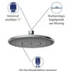 Duschsystem Watersaving Chrom höhenverstellbar WENKO