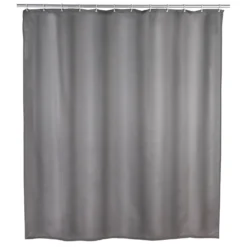 Duschvorhang Anti-Schimmel „Uni Grey“ WENKO