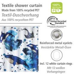 Duschvorhang Aquaris 180 x 200 cm Meeresmotiv WENKO