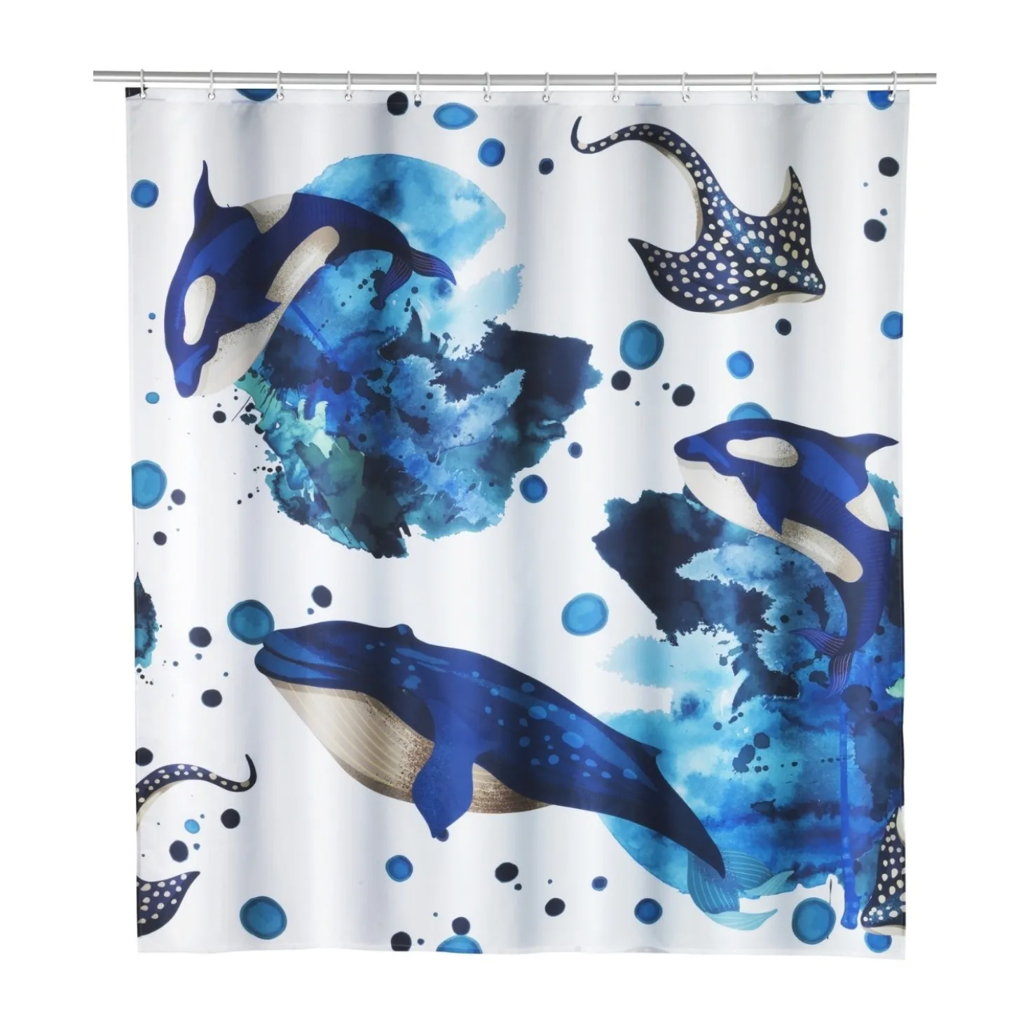 Duschvorhang Aquaris 180 x 200 cm Meeresmotiv WENKO