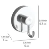 Eckablage Bari mit Haken 3-tlg. Vacuum-Loc Schwarz WENKO