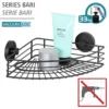 Eckablage Bari Vacuum-Loc Schwarz WENKO
