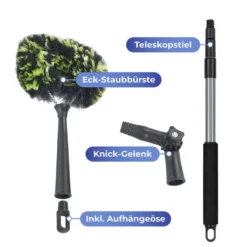 Eck-Staubbürste mit Teleskopstiel MAXIMEX