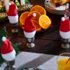 Eierwärmer "Weihnachtsmütze", 4er-Set