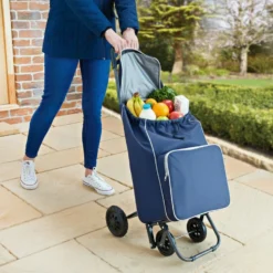 Einkaufstrolley mit XL Tasche und Thermovortasche