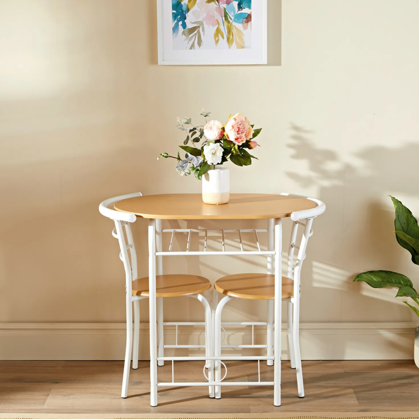 Esszimmer-Set mit 2 Stühlen, 3-tlg. Eldo