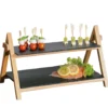 Etagere mit Schieferplatten 2-stöckig KESPER