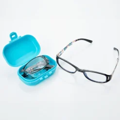 Faltbare Lesebrille inkl. Etui, 4 Dioptrien