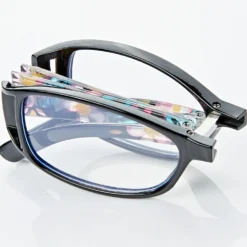 Faltbare Lesebrille inkl. Etui, 4 Dioptrien