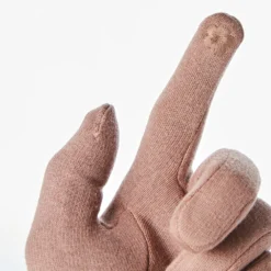 Feinstrick-Handschuh + Armstulpen 2er-Set camel