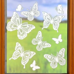 Fensterbilder "Schmetterlinge" Spitze, 10-tlg.