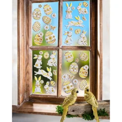 Fensterbild "Hasen", 10-tlg.