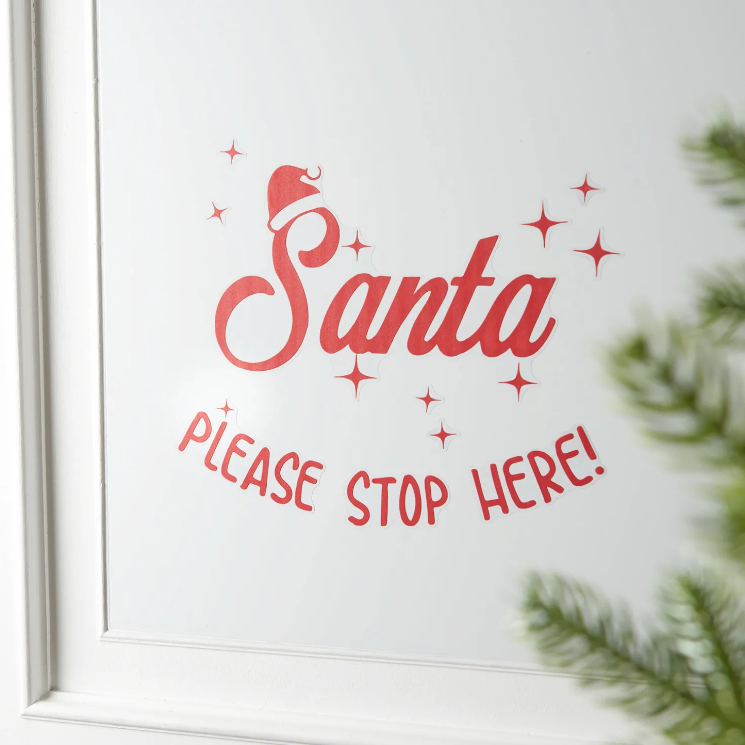 Fensterbild "Santa"