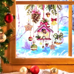 Fensterbild "Weihnachtsschmuck"
