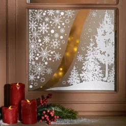 Fensterbild "Winterwald" selbstklebend