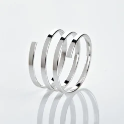 Fett-Reduzier-Ring silberfarben