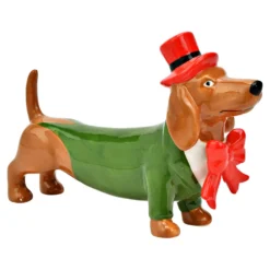 Figur "Hund Dackel" aus Keramik