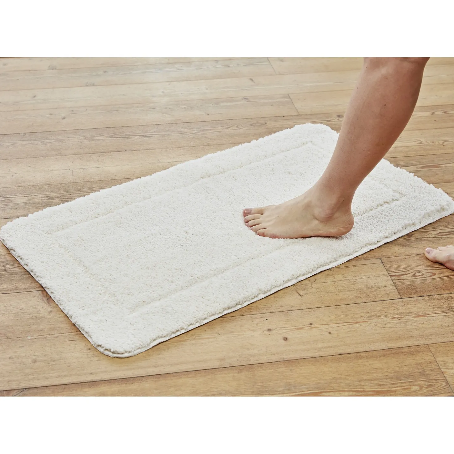 Flauschiger Vorleger creme 53x86 cm Eldo