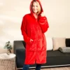 Fleece-Jacke mit Kapuze