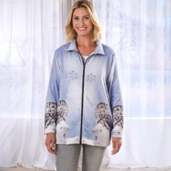Fleece-Jacke "Schneeeule"